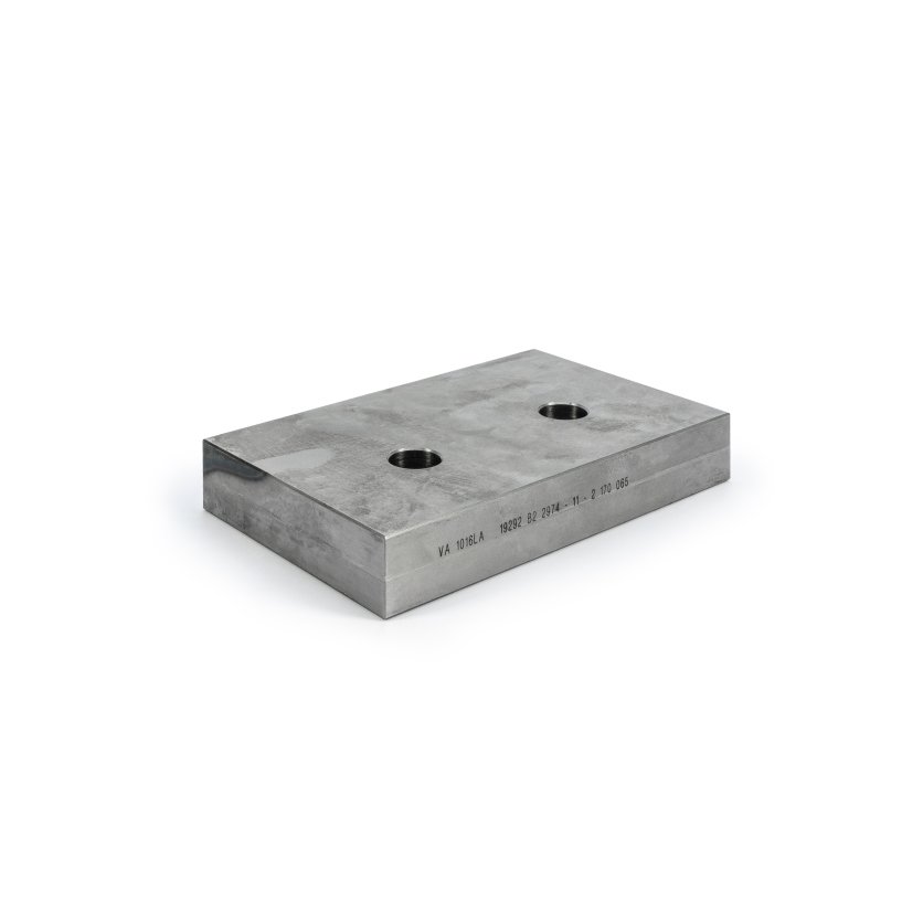 Deckleiste, Stahl, VDI 3357, L x b x s = 160 x 100 x 25 mm