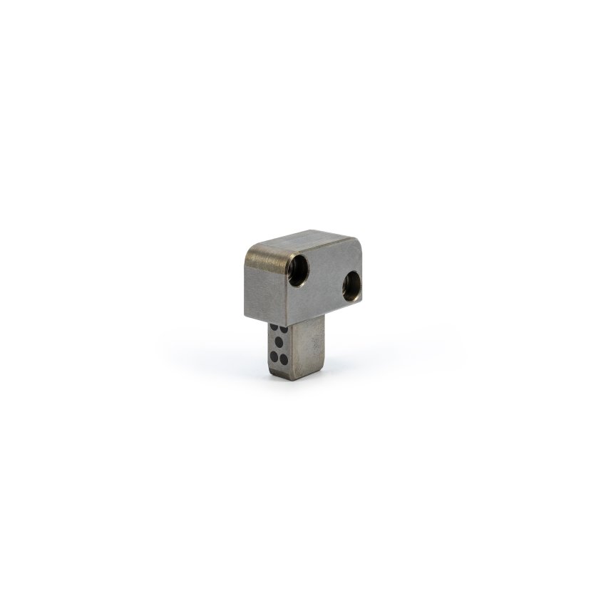 Rechteckführung, Stahl gehärtet, mit Festschmierstoff, 42 x 16 mm